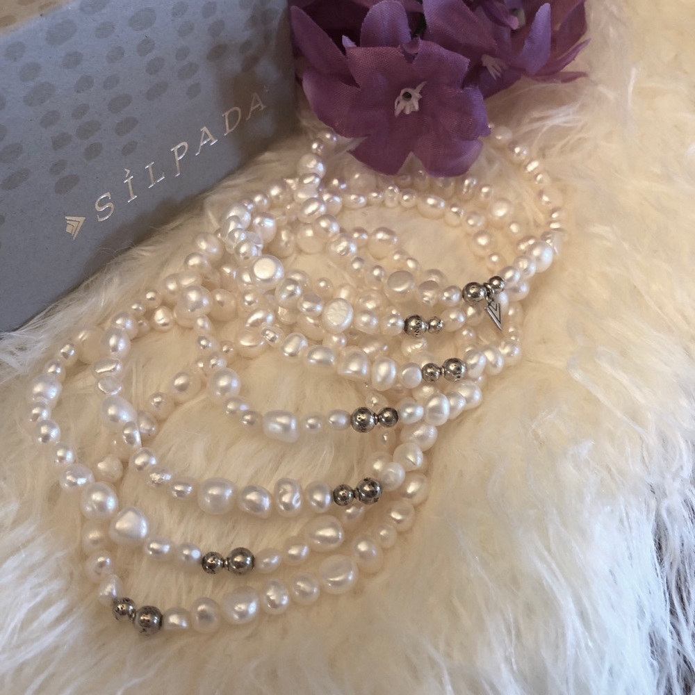 Silpada B1601 Full Set of 7 Freshwater Pearl Bracelets - Picture 5 of 10